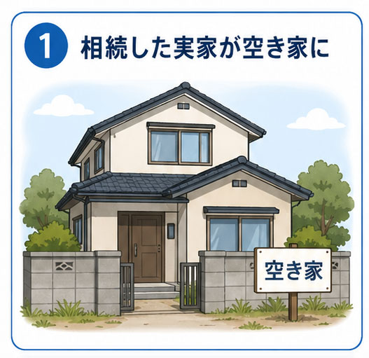 相続した実家が空き家になっている