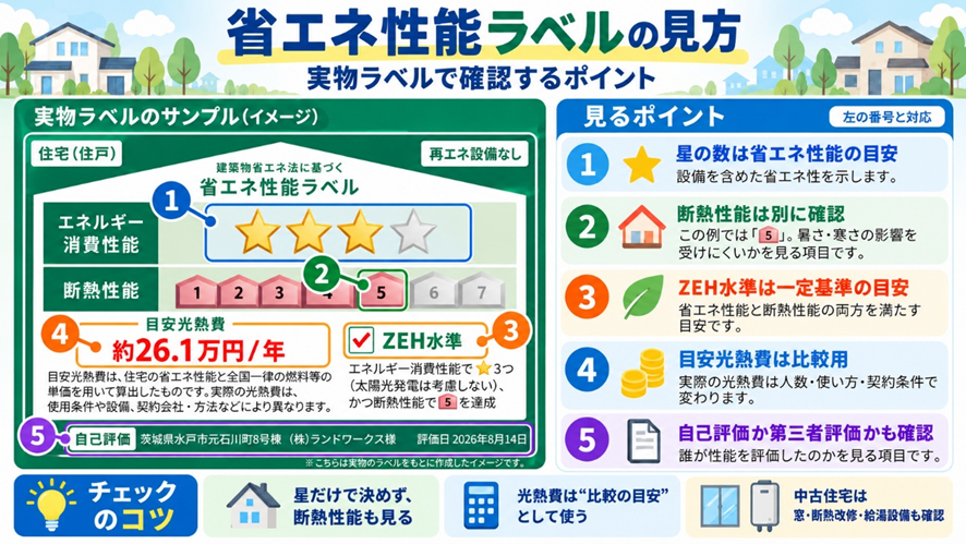 省エネ性能ラベルの見方